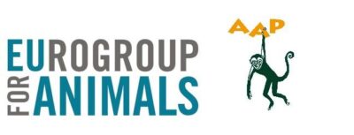Logos of Eurogroup for Animals and AAP.