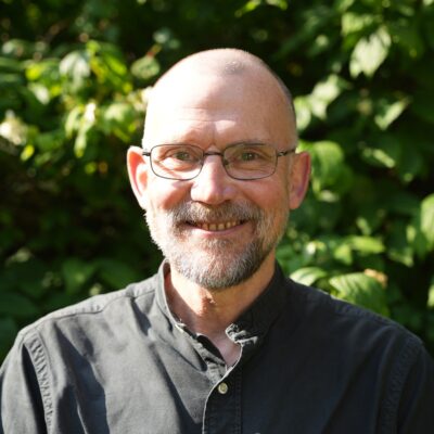 Man looking into the camera.