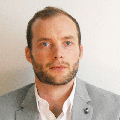 Man looking in the camera.