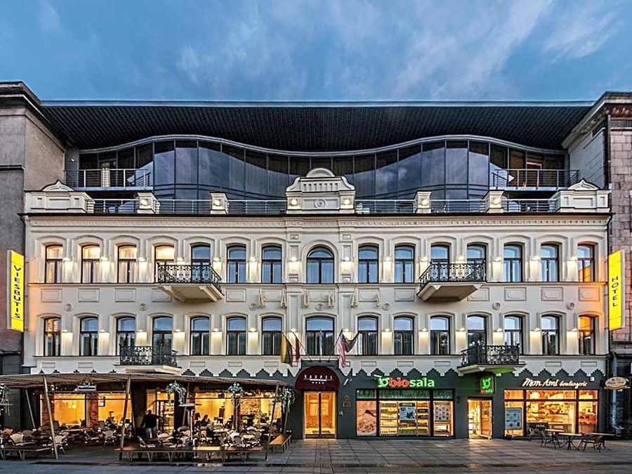 Facade of a hotel